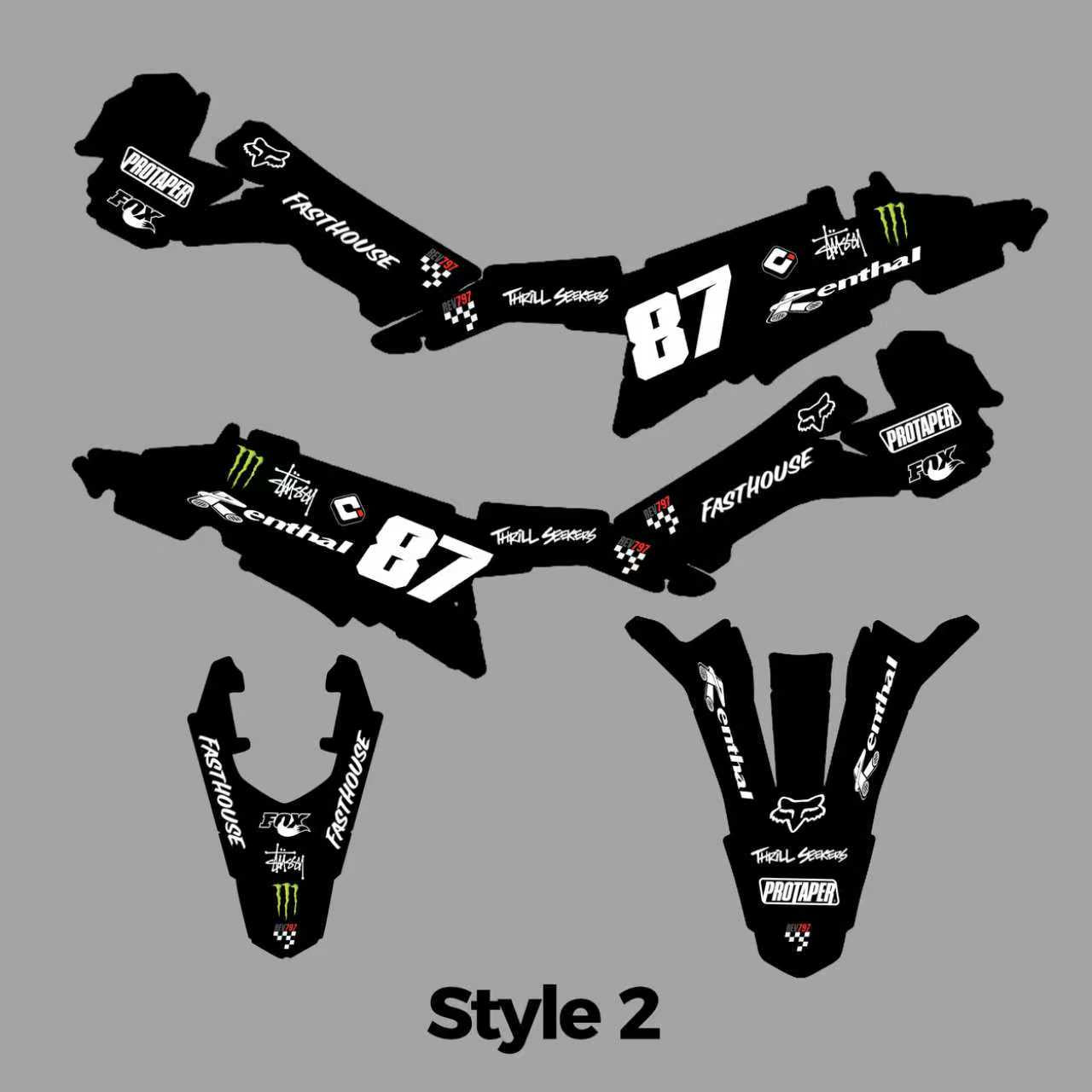 Custom Plastic Graphics Sticker for Emotos