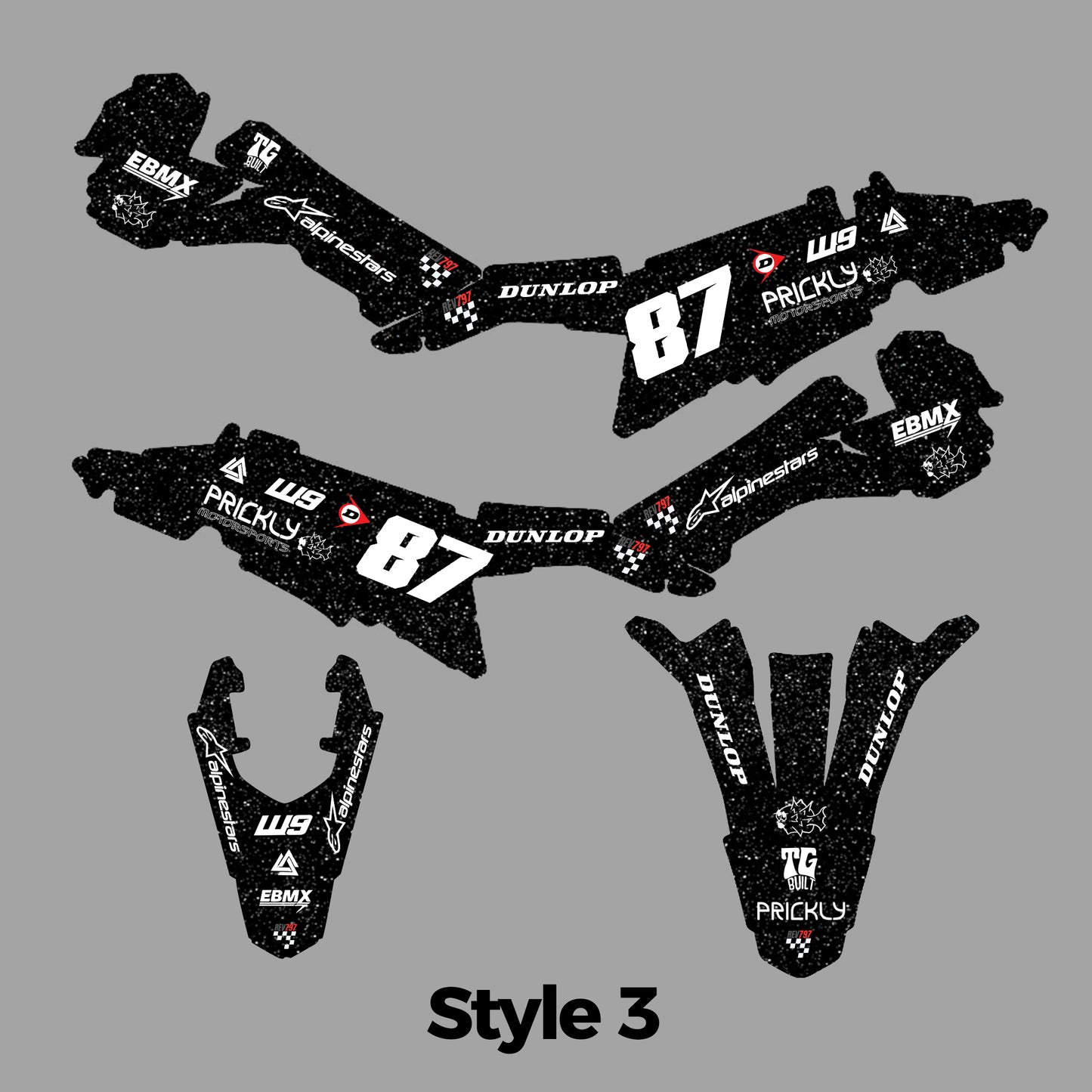 Custom Plastic Graphics Sticker for Emotos