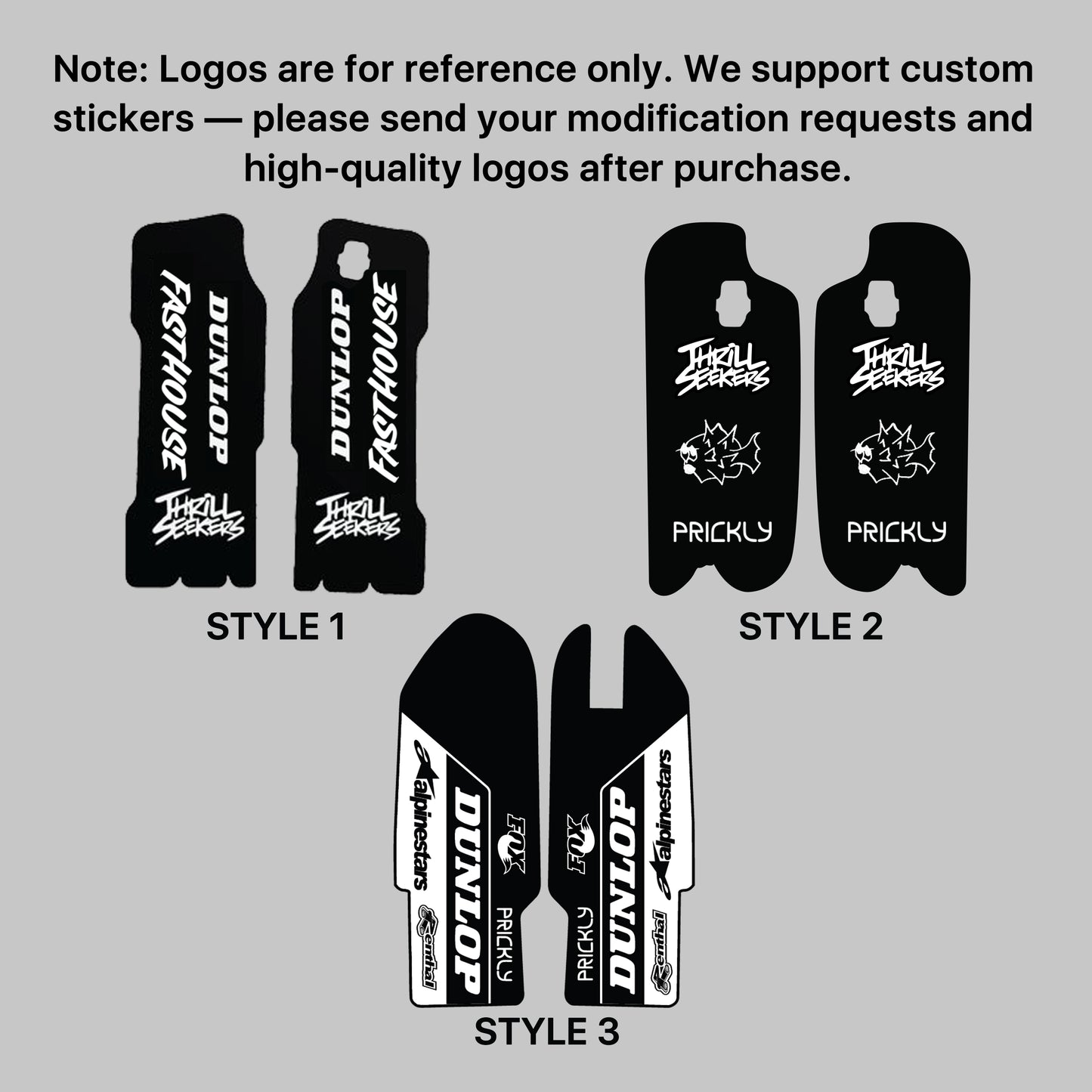 Custom Fork Guard Graphic Stickers