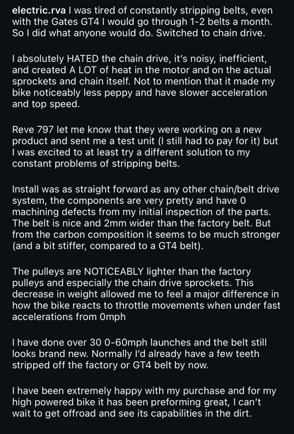 SALE Primary Drive Carbon Belt CNC Pulley Conversion Kit