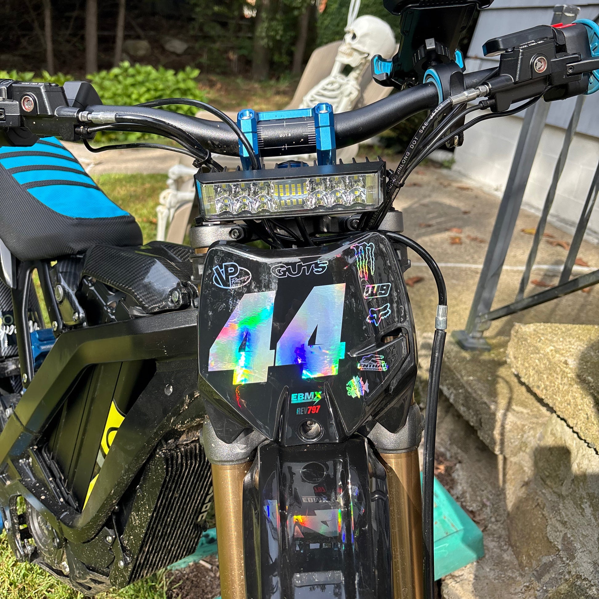 Custom 2025 Light Bee X Front Number Plate Sticker – REV797