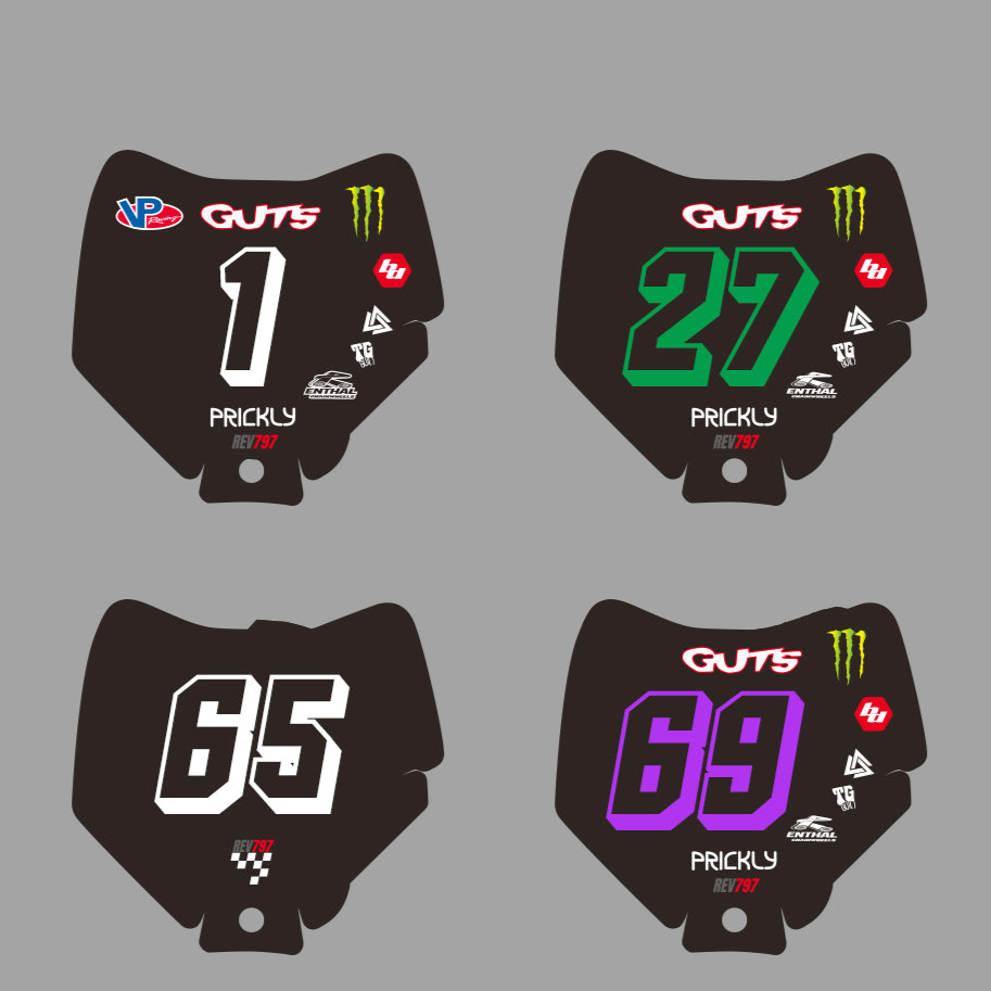 Custom 2025 Light Bee X Front Number Plate Sticker – REV797