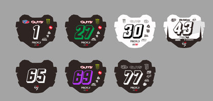 ODI/Factory Front Number Plate Decal (Free logo & number changes)
