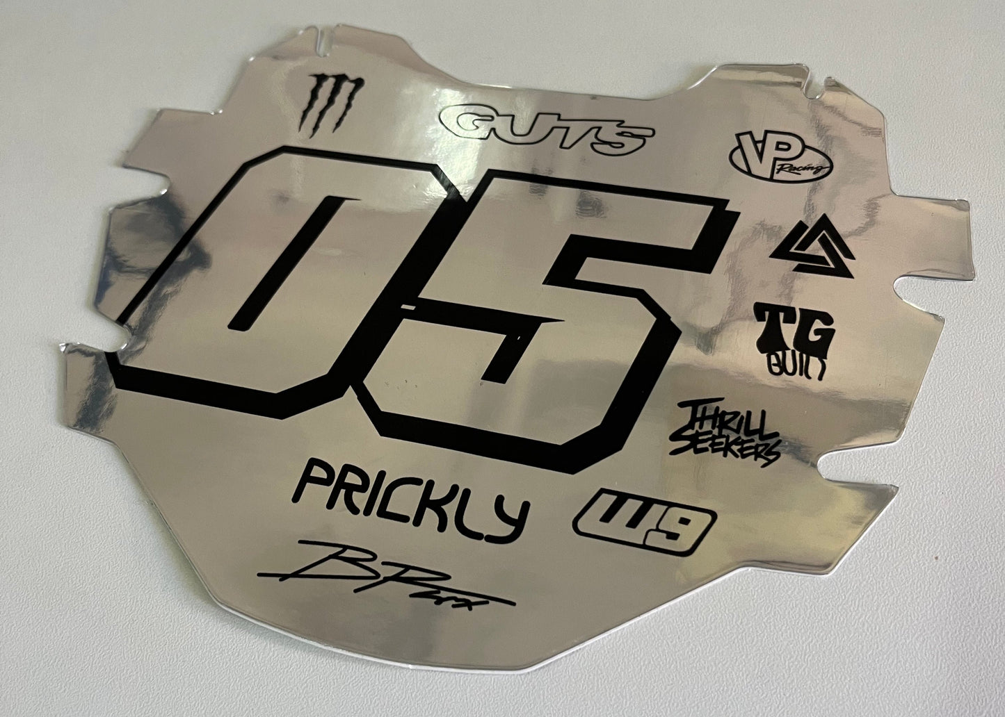 ODI/Factory Front Number Plate Decal (Free logo & number changes)