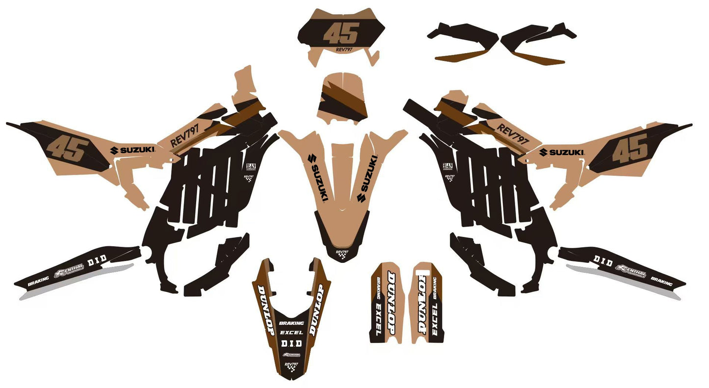 Custom Graphics for Rtech Side Panels Plastics Kit – Surron Ultra Bee