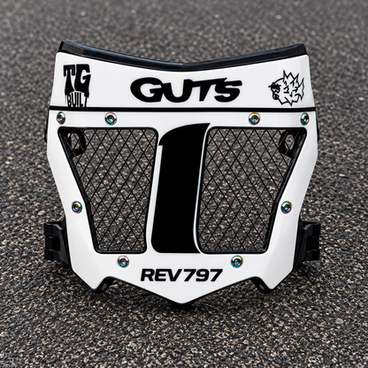 Vorderer Nummernschildaufkleber für CNC Shield Plate/Motocutz 