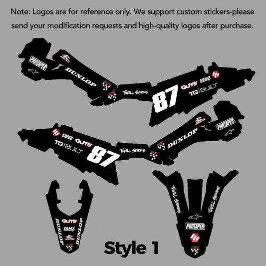 Custom Plastic Graphics Sticker for Emotos