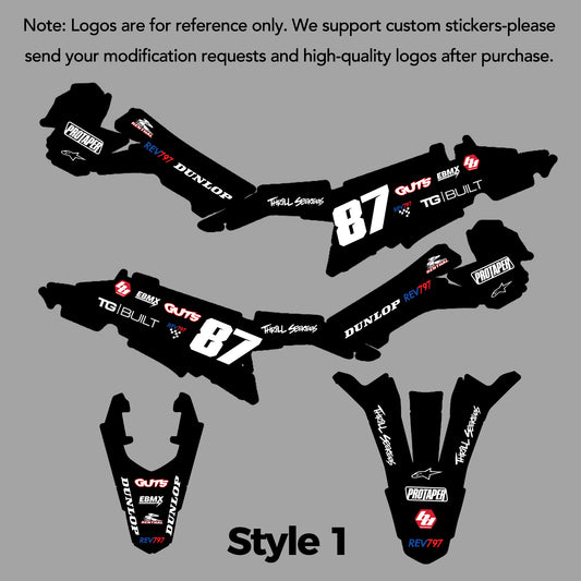 Custom Plastic Graphics Sticker for Emotos