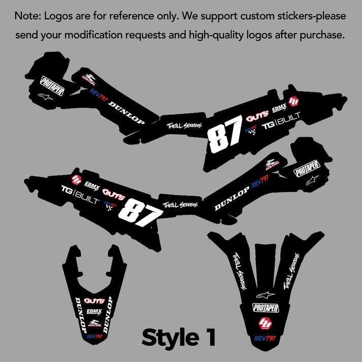 Custom graphics that Don’t Cover the Entire Bike Frame Battery Graphic ...
