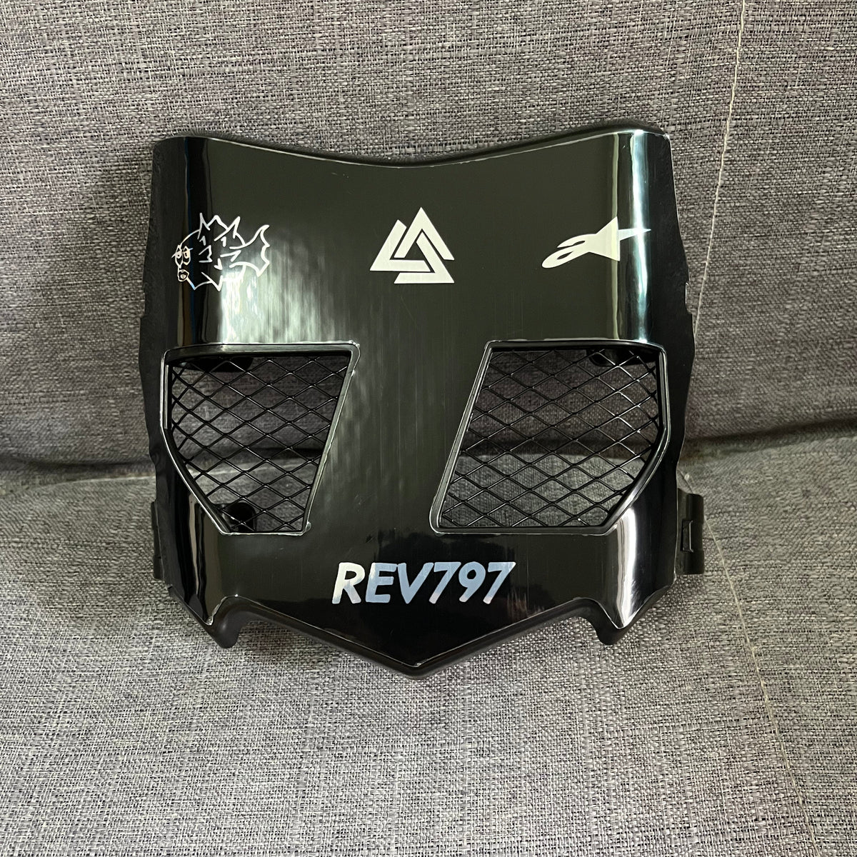 Custom Sticker with Front Vented Plate