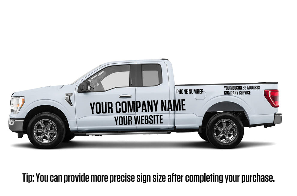 Custom Business Truck Signs Decals And 3M Vinyl Lettering Sticker – REV797
