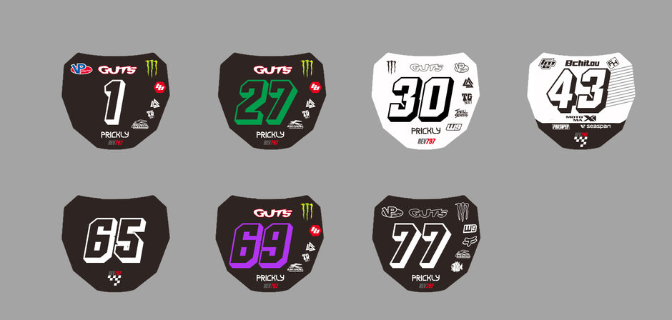Dirt Bike Front Number Plate Graphics Decal for MOTOCUTZ – REV797