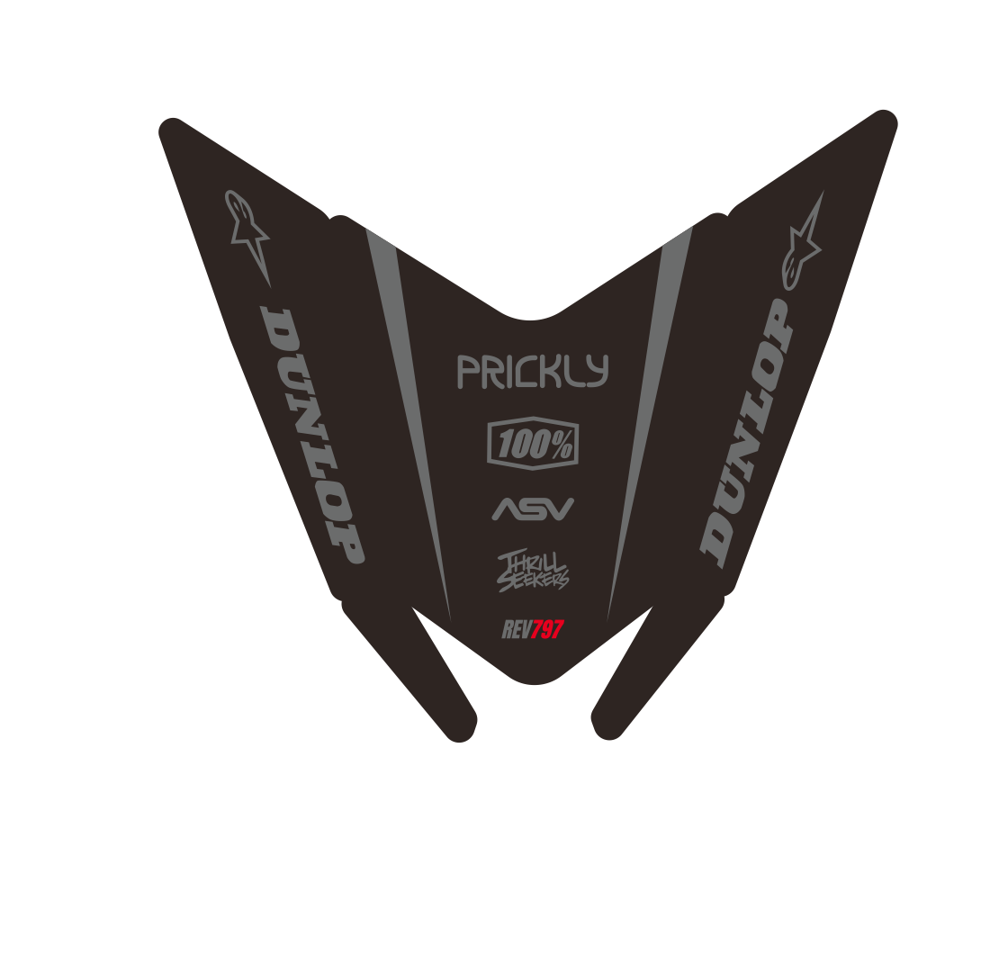 Mx4 Rd Rer LCC mx4 short Talaria Rear Fender Decal Dirt Bike Appearance Mods Front ...
