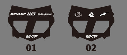 Custom Sticker with Front Vented Plate