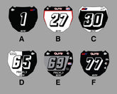 Custom ODI Dirt Bike Front Number Plate Decal