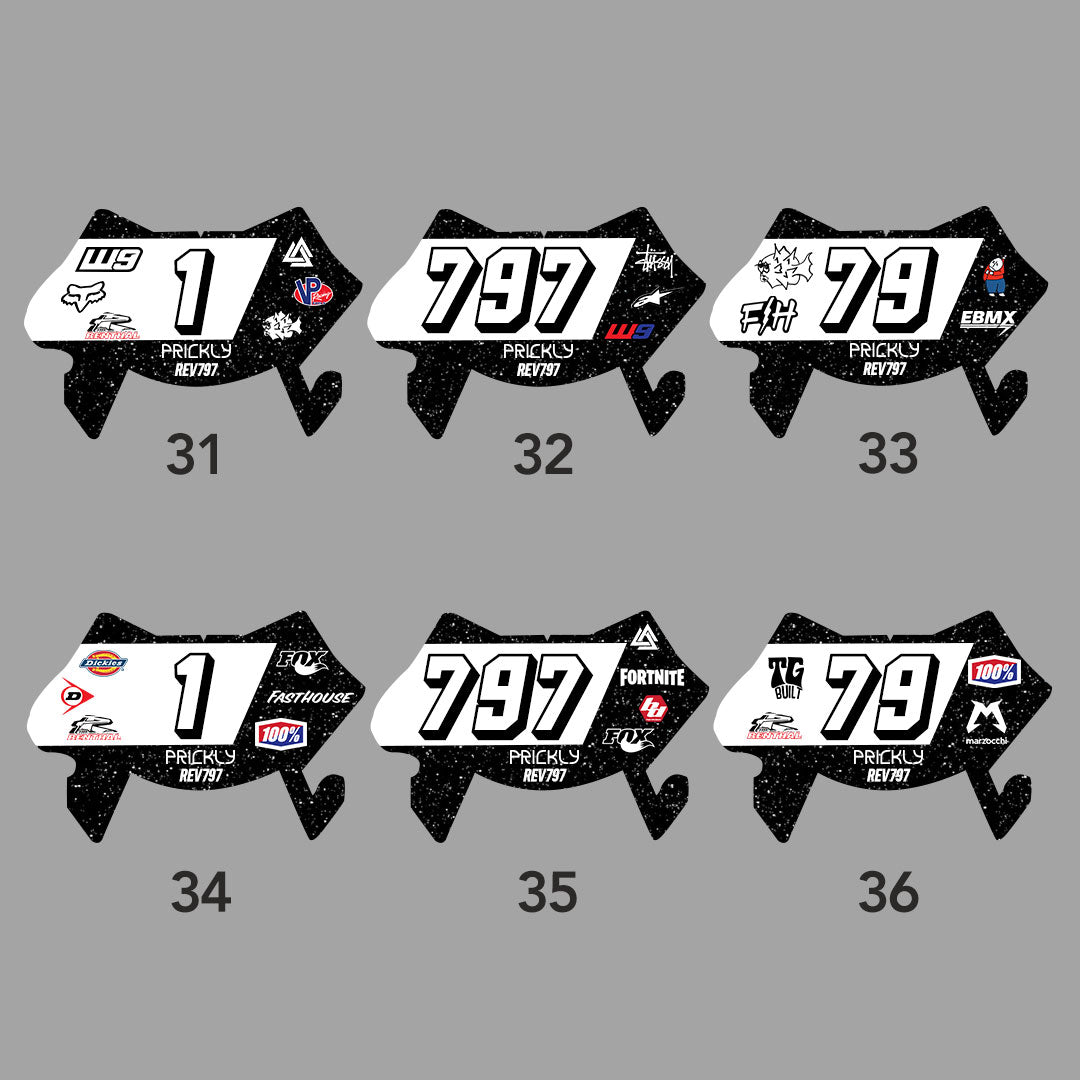 Custom Number Plate Decal for Surron Ultra Bee