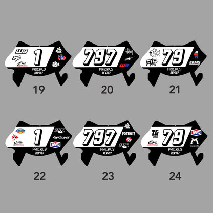 Custom Number Plate Decal for Surron Ultra Bee