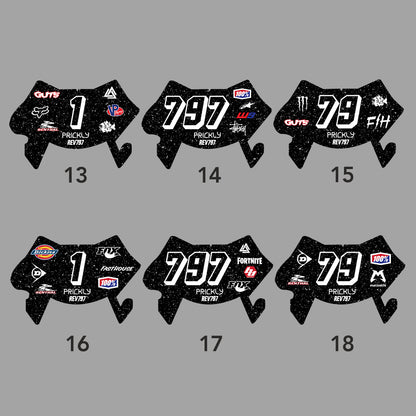 Custom Number Plate Decal for Surron Ultra Bee