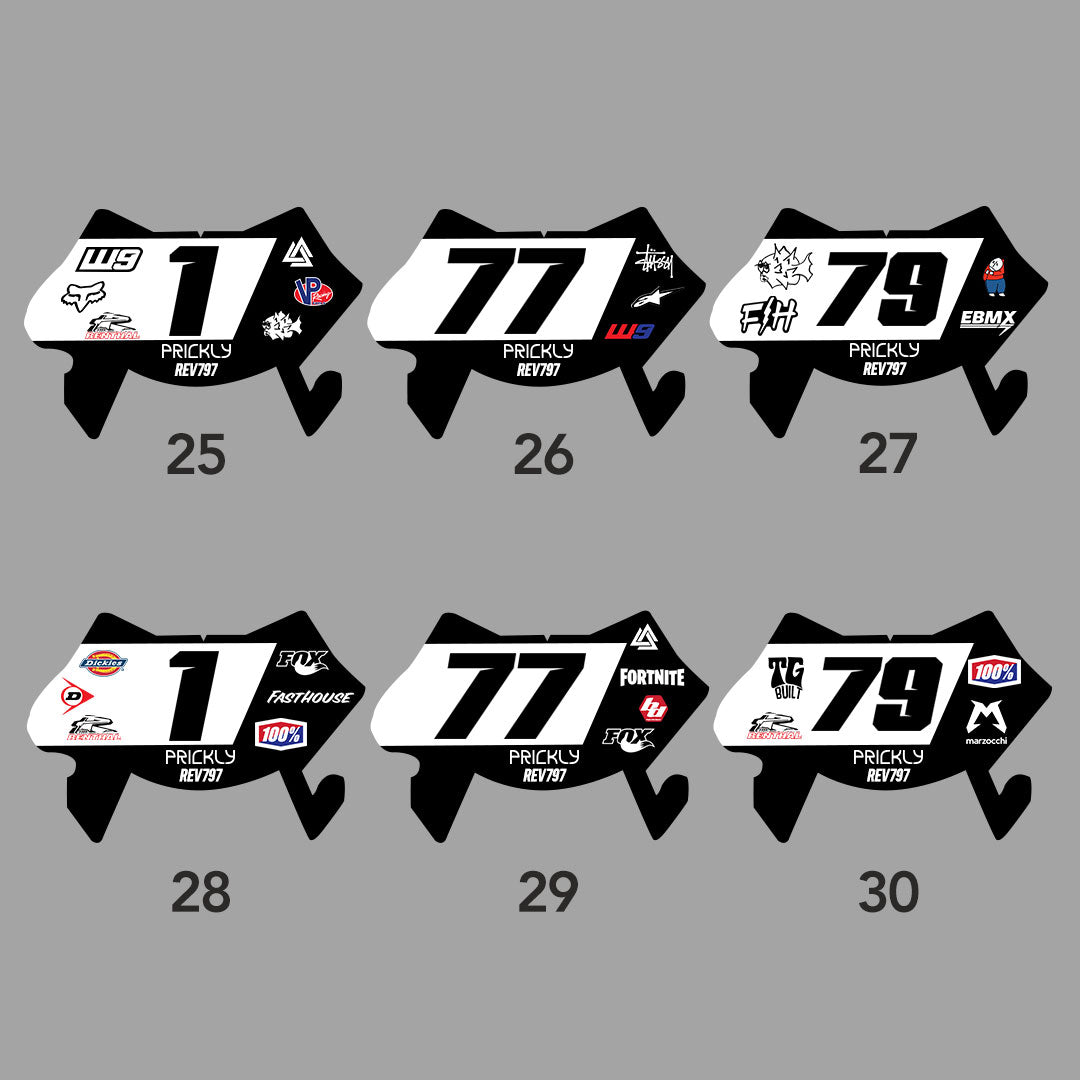 Custom Number Plate Decal for Surron Ultra Bee
