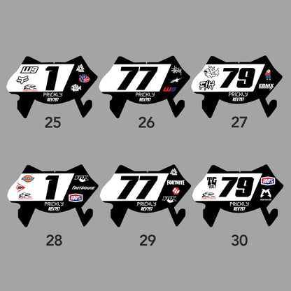 Custom Number Plate Decal for Surron Ultra Bee