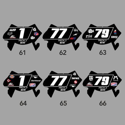 Custom Number Plate Decal for Surron Ultra Bee