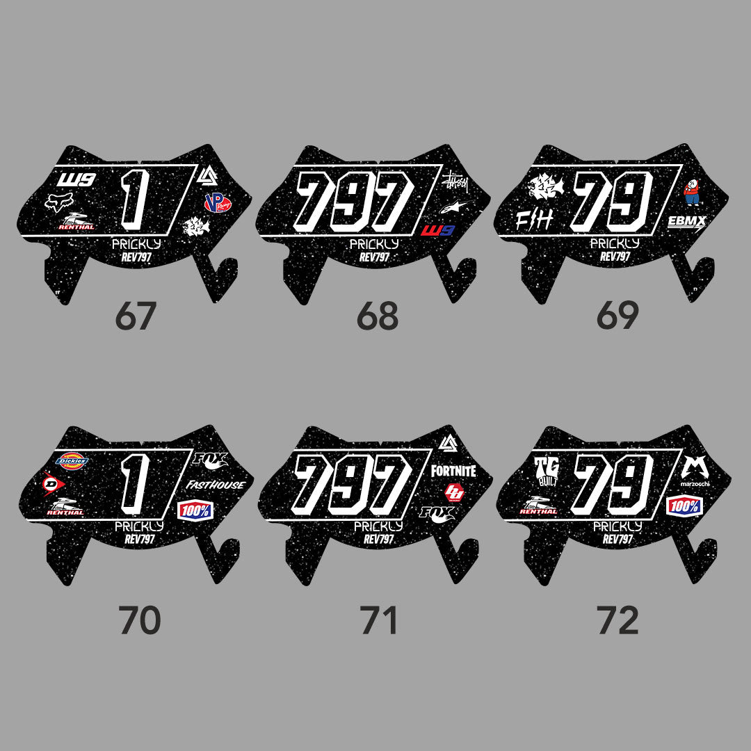 Custom Number Plate Decal for Surron Ultra Bee