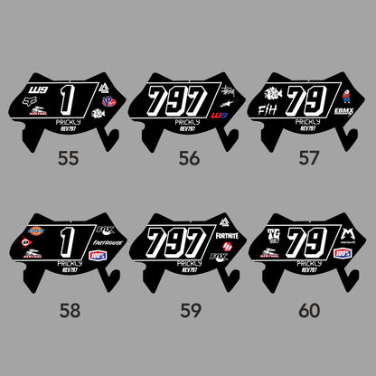 Custom Number Plate Decal for Surron Ultra Bee